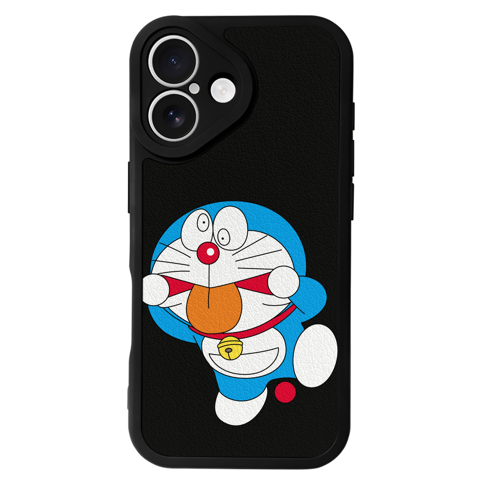 （画像用） ドラえもん Doraemon 【iPhone 16シリーズ対応】シリコンスマホケース（レザー調） 材質：シリコン